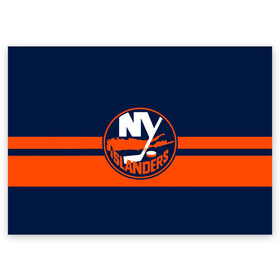 Поздравительная открытка с принтом NY ISLANDERS NHL в Курске, 100% бумага | плотность бумаги 280 г/м2, матовая, на обратной стороне линовка и место для марки
 | hockey | islanders | logo | new york | ny | sport | usa | исландерс | логотип | нхл | нью йорк | спорт | хоккей