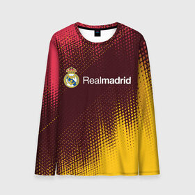 Мужской лонгслив 3D с принтом REAL MADRID / РЕАЛ МАДРИД в Курске, 100% полиэстер | длинные рукава, круглый вырез горловины, полуприлегающий силуэт | football | logo | madrid | real | realmadrid | sport | клуб | лого | логотип | логотипы | мадрид | реал | реалмадрид | символ | символы | спорт | форма | футбол | футбольная