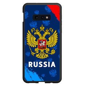 Чехол для Samsung S10E с принтом RUSSIA / РОССИЯ в Курске, Силикон | Область печати: задняя сторона чехла, без боковых панелей | 