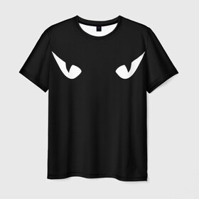 Мужская футболка 3D с принтом Я слежу за тобой в Курске, 100% полиэфир | прямой крой, круглый вырез горловины, длина до линии бедер | 