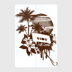 Магнитный плакат 2Х3 с принтом Ретро в Курске, Полимерный материал с магнитным слоем | 6 деталей размером 9*9 см | palm | retro | retrowave | urban | закат | кассета | краска | лето | магнолии | магнолия | на заре | пальма | пальмы | пленка | пляж | ретро | ретровейв | ретровейф | рисунок | уличный стиль | цветы