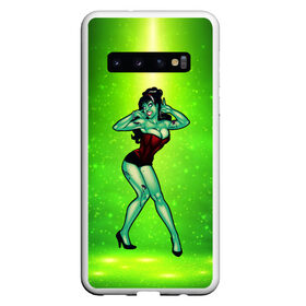 Чехол для Samsung Galaxy S10 с принтом Sexy halloween в Курске, Силикон | Область печати: задняя сторона чехла, без боковых панелей | Тематика изображения на принте: halloween | horror | pron | девушка | зомби | мертвец | страшилка | ужасы | хеллоин | хеллоуин | хоррор