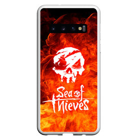 Чехол для Samsung Galaxy S10 с принтом SEA OF THIEVES в Курске, Силикон | Область печати: задняя сторона чехла, без боковых панелей | Тематика изображения на принте: game. | sea of thieve | sea of thieves | игра про пират | корабли | пираты | сиа оф зивс