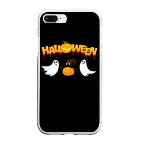 Чехол для iPhone 7Plus/8 Plus матовый с принтом Halloween в Курске, Силикон | Область печати: задняя сторона чехла, без боковых панелей | halloween | jack | lantern | pumpkin | светильник джека | хэллоуин