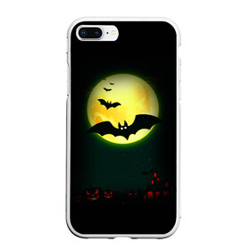 Чехол для iPhone 7Plus/8 Plus матовый с принтом Halloween в Курске, Силикон | Область печати: задняя сторона чехла, без боковых панелей | halloween | jack | lantern | pumpkin | светильник джека | хэллоуин