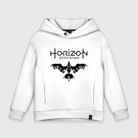 Детское худи Oversize хлопок с принтом HORIZON ZERO DAWN в Курске, френч-терри — 70% хлопок, 30% полиэстер. Мягкий теплый начес внутри —100% хлопок | боковые карманы, эластичные манжеты и нижняя кромка, капюшон на магнитной кнопке | game | horizon zero 2 | horizon zero dawn | древний арсенал | игра. | хоризон | хоризон 2 | хоризон зеро давн