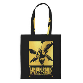 Шоппер 3D с принтом Hybrid Theory 20th Anniversary в Курске, 100% полиэстер | Плотность: 200 г/м2; Размер: 34×35 см; Высота лямок: 30 см | chester bennington | hybrid theory | linkin park | rock | беннингтон | линкин парк | рок | честер