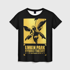 Женская футболка 3D с принтом Hybrid Theory 20th Anniversary в Курске, 100% полиэфир ( синтетическое хлопкоподобное полотно) | прямой крой, круглый вырез горловины, длина до линии бедер | chester bennington | hybrid theory | linkin park | rock | беннингтон | линкин парк | рок | честер