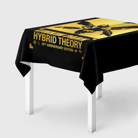 Скатерть 3D с принтом Hybrid Theory 20th Anniversary в Курске, 100% полиэстер (ткань не мнется и не растягивается) | Размер: 150*150 см | chester bennington | hybrid theory | linkin park | rock | беннингтон | линкин парк | рок | честер