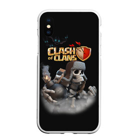 Чехол для iPhone XS Max матовый с принтом Clash of Clans в Курске, Силикон | Область печати: задняя сторона чехла, без боковых панелей | Тематика изображения на принте: clash of clans | clash royale | game | supercell | детская | детям | игра | клаш оф кланс | клаш оф кленс | клеш оф кленс | клэш оф кланс | компьютерная игра | пекка