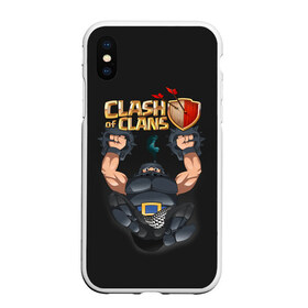 Чехол для iPhone XS Max матовый с принтом Clash of Clans в Курске, Силикон | Область печати: задняя сторона чехла, без боковых панелей | Тематика изображения на принте: clash of clans | clash royale | game | supercell | детская | детям | игра | клаш оф кланс | клаш оф кленс | клеш оф кленс | клэш оф кланс | компьютерная игра | пекка