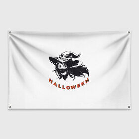 Флаг-баннер с принтом Феечка Хеллуин в Курске, 100% полиэстер | размер 67 х 109 см, плотность ткани — 95 г/м2; по краям флага есть четыре люверса для крепления | helloween | witch halloween | ведьма | ведьма хеллуин | день всех святых | феечка | фея | хеллуин