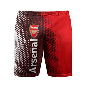 Мужские шорты спортивные с принтом ARSENAL / Арсенал в Курске,  |  | 