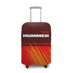 Чехол для чемодана 3D с принтом HUMMER / Хаммер в Курске, 86% полиэфир, 14% спандекс | двустороннее нанесение принта, прорези для ручек и колес | auto | gmc | humer | hummer | logo | moto | symbol | авто | автомобиль | гонки | знак | лого | логотип | логотипы | марка | машина | мото | символ | символы | хамер | хаммер