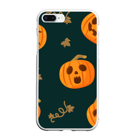 Чехол для iPhone 7Plus/8 Plus матовый с принтом Happy Halloween в Курске, Силикон | Область печати: задняя сторона чехла, без боковых панелей | horror | страшный | ужасы | хеллоуин