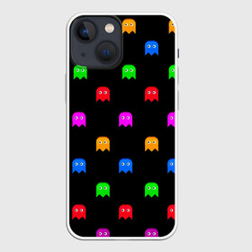 Чехол для iPhone 13 mini с принтом Пакмен в Курске,  |  | pacman | аркады | денди | донки конг | игры | классика | олд | олдскул | пакмен | пакмэн | сега