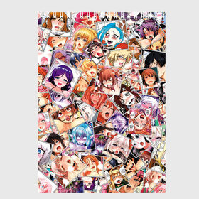Скетчбук с принтом Color ahegao в Курске, 100% бумага
 | 48 листов, плотность листов — 100 г/м2, плотность картонной обложки — 250 г/м2. Листы скреплены сверху удобной пружинной спиралью | ahegao | anime | manga | аниме | ахегао | коллаж | манга | паттерн | цвет