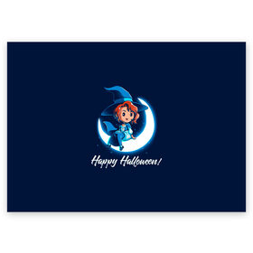 Поздравительная открытка с принтом Happy Halloween в Курске, 100% бумага | плотность бумаги 280 г/м2, матовая, на обратной стороне линовка и место для марки
 | 31 октября | halloween | halowen | ведьма | день всех святых | джек | костюм | кровь | лого | монстр | надпись | праздник | приведение | призрак | светильник | символ | страшная | тыква | ужасы | хеллоуин | хеллуин