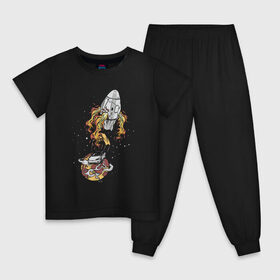 Детская пижама хлопок с принтом Tesla landing on Mars в Курске, 100% хлопок |  брюки и футболка прямого кроя, без карманов, на брюках мягкая резинка на поясе и по низу штанин
 | 