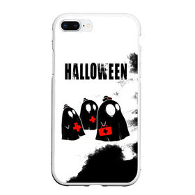 Чехол для iPhone 7Plus/8 Plus матовый с принтом Halloween в Курске, Силикон | Область печати: задняя сторона чехла, без боковых панелей | 31 октября | halloween | halowen | ведьма | день всех святых | джек | костюм | кровь | лого | монстр | надпись | праздник | приведение | призрак | светильник | символ | страшная | тыква | ужасы | хеллоуин | хеллуин