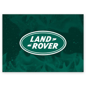 Поздравительная открытка с принтом LAND ROVER / Ленд Ровер в Курске, 100% бумага | плотность бумаги 280 г/м2, матовая, на обратной стороне линовка и место для марки
 | auto | land | logo | moto | rover | symbol | авто | автомобиль | гонки | знак | ленд | лого | логотип | логотипы | лэнд | марка | машина | мото | ровер | символ | символы