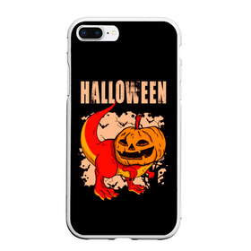 Чехол для iPhone 7Plus/8 Plus матовый с принтом Halloween в Курске, Силикон | Область печати: задняя сторона чехла, без боковых панелей | 31 октября | halloween | halowen | ведьма | день всех святых | джек | костюм | кровь | лого | монстр | надпись | праздник | приведение | призрак | светильник | символ | страшная | тыква | ужасы | хеллоуин | хеллуин