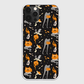Чехол для iPhone 12 Pro Max с принтом Halloween Monsters в Курске, Силикон |  | angry | art | cat | creatures | flame | grumpy | horror | kitten | kitty | merch | pussy | pussycat | арт | грибы | злые | иллюстрация | котенок | кошка | кринж | мерч | монстры | наряд | недовольные | огонь | паттерн | сердитые | создания