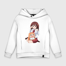 Детское худи Oversize хлопок с принтом Himouto! Umaru-chan  в Курске, френч-терри — 70% хлопок, 30% полиэстер. Мягкий теплый начес внутри —100% хлопок | боковые карманы, эластичные манжеты и нижняя кромка, капюшон на магнитной кнопке | Тематика изображения на принте: anime himouto | anime umaru | himoto | himouto | himouto umaru | himouto umaru chan | umaru | umaru chan | аниме | аниме умару | аниме химото | двуличная сестренка умару | умару | химото | химото умару тян