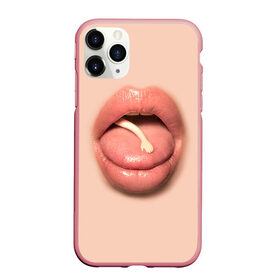 Чехол для iPhone 11 Pro Max матовый с принтом КУКОЛЬНАЯ РУКА в Курске, Силикон |  | doll | girl | hand | lips | mouth | tongue | губы | девушка | кукла | рот | рука | язык