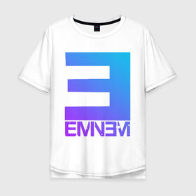 Мужская футболка хлопок Oversize с принтом EMINEM в Курске, 100% хлопок | свободный крой, круглый ворот, “спинка” длиннее передней части | eminem | rap | актёр | американский рэпер | композитор | маршалл | продюсер | рэп | рэпер | эминем