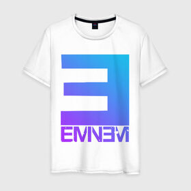 Мужская футболка хлопок с принтом EMINEM в Курске, 100% хлопок | прямой крой, круглый вырез горловины, длина до линии бедер, слегка спущенное плечо. | eminem | rap | актёр | американский рэпер | композитор | маршалл | продюсер | рэп | рэпер | эминем