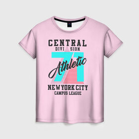Женская футболка 3D с принтом Нью Йорк в Курске, 100% полиэфир ( синтетическое хлопкоподобное полотно) | прямой крой, круглый вырез горловины, длина до линии бедер | 