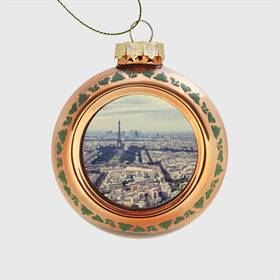Стеклянный ёлочный шар с принтом Париж в Курске, Стекло | Диаметр: 80 мм | Тематика изображения на принте: город | париж | улицы города | франция | эйфелевая башня