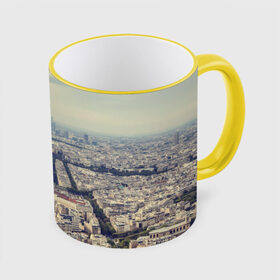 Кружка с принтом Париж в Курске, керамика | ёмкость 330 мл | город | париж | улицы города | франция | эйфелевая башня