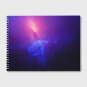 Альбом для рисования с принтом Туманность в Курске, 100% бумага
 | матовая бумага, плотность 200 мг. | Тематика изображения на принте: вселенная | космос | краски | плазма | туманность