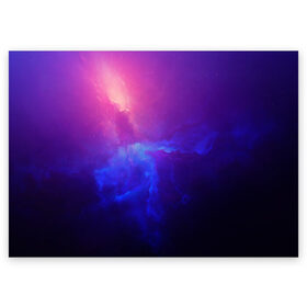 Поздравительная открытка с принтом Туманность в Курске, 100% бумага | плотность бумаги 280 г/м2, матовая, на обратной стороне линовка и место для марки
 | вселенная | космос | краски | плазма | туманность