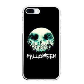 Чехол для iPhone 7Plus/8 Plus матовый с принтом Halloween в Курске, Силикон | Область печати: задняя сторона чехла, без боковых панелей | 31 октября | halloween | halowen | ведьма | день всех святых | джек | костюм | кровь | лого | монстр | надпись | праздник | приведение | призрак | светильник | символ | страшная | тыква | ужасы | хеллоуин | хеллуин