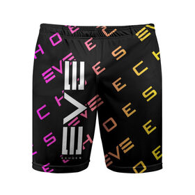 Мужские шорты спортивные с принтом EVE ECHOES / ИВ ЭХО в Курске,  |  | Тематика изображения на принте: 