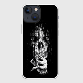 Чехол для iPhone 13 mini с принтом Halloween в Курске,  |  | 31 октября | halloween | halowen | ведьма | день всех святых | джек | костюм | кровь | лого | монстр | надпись | праздник | приведение | призрак | светильник | символ | страшная | тыква | ужасы | хеллоуин | хеллуин