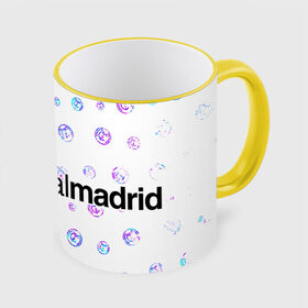 Кружка с принтом REAL MADRID / РЕАЛ МАДРИД в Курске, керамика | ёмкость 330 мл | Тематика изображения на принте: football | logo | madrid | real | realmadrid | sport | клуб | лого | логотип | логотипы | мадрид | реал | реалмадрид | символ | символы | спорт | форма | футбол | футбольная