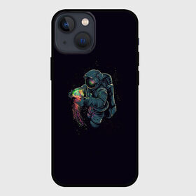 Чехол для iPhone 13 mini с принтом Космонавт в Курске,  |  | арт | астронавт | звезда | звёзды | инопланетная жизнь | инопланетянин | космонавт | космос | медуза | ночь | рисунок | скафандр