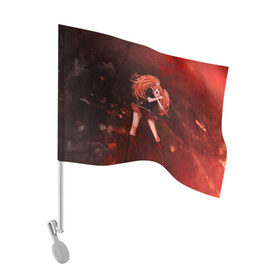 Флаг для автомобиля с принтом Джунко Эношима в Курске, 100% полиэстер | Размер: 30*21 см | danganronpa | enoshima | enoshima junko | junko | аниме | данганронпа | джунко | джунко эношима | злодейка | эношима