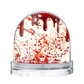 Снежный шар с принтом Стекающая кровь в Курске, Пластик | Изображение внутри шара печатается на глянцевой фотобумаге с двух сторон | 2020 | blood | halloween | капли | кровавый | кровь | пятна | следы | стекающая | хэллоуин | хэлоуин