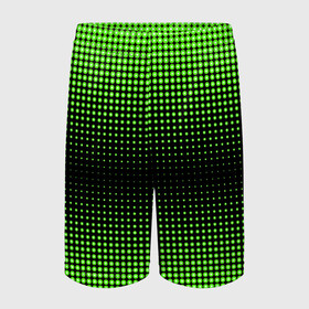 Детские спортивные шорты 3D с принтом Симметрия в Курске,  100% полиэстер
 | пояс оформлен широкой мягкой резинкой, ткань тянется
 | зеленые круги | зеленый круг | паттерн точек | симметричность | симметрия | точки
