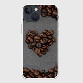 Чехол для iPhone 13 mini с принтом Люблю кофе в Курске,  |  | бариста | зерна | кофе | любитель кофе