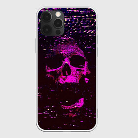 Чехол для iPhone 12 Pro с принтом Phonk Skull в Курске, силикон | область печати: задняя сторона чехла, без боковых панелей | Тематика изображения на принте: 90 | 90 е | hip hop | music | phonk | phonk memphis | phonk rap | phonk skull | rap | skull | trap | vhs | девяностые | музыка | музыка фонк | помехи | реп | рэп | треп | трэп | флекс | фонк | фонк мемфис | фонк реп | фонк рэп | хип хоп | чере