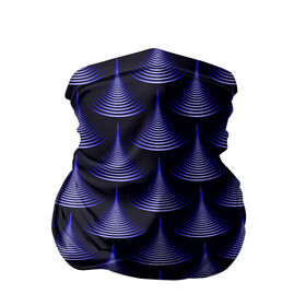 Бандана-труба 3D с принтом Scales в Курске, 100% полиэстер, ткань с особыми свойствами — Activecool | плотность 150‒180 г/м2; хорошо тянется, но сохраняет форму | Тематика изображения на принте: abstraction | illusion | pattern | purple | scales | shapes | shimmer | texture | waves | абстракция | волны | иллюзия | паттерн | переливаеться | текстура | фиолетовый | формы | чешуя