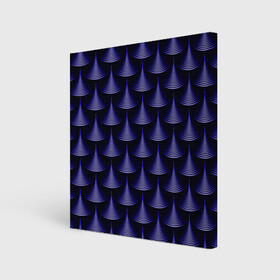 Холст квадратный с принтом Scales в Курске, 100% ПВХ |  | abstraction | illusion | pattern | purple | scales | shapes | shimmer | texture | waves | абстракция | волны | иллюзия | паттерн | переливаеться | текстура | фиолетовый | формы | чешуя