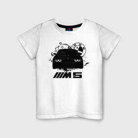Детская футболка хлопок с принтом BMW M5 E39 в Курске, 100% хлопок | круглый вырез горловины, полуприлегающий силуэт, длина до линии бедер | bmw | bmw5series | bmwe39 | m5 | mperformance | mpower