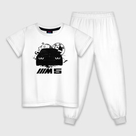 Детская пижама хлопок с принтом BMW M5 E39 в Курске, 100% хлопок |  брюки и футболка прямого кроя, без карманов, на брюках мягкая резинка на поясе и по низу штанин
 | bmw | bmw5series | bmwe39 | m5 | mperformance | mpower